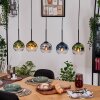Koyoto hanging light, globe light, pendant light Ecru, black, 5-light sources