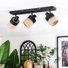 Fallhagen ceiling light, ceiling spotlight black, 3-light sources