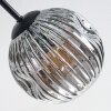 Ripoll ceiling light, globe light Smoke-coloured, 6-light sources