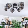 Ripoll ceiling light, globe light Smoke-coloured, 6-light sources
