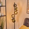 Koyoto globe light, floor lamp blue, gold, green, clear, Smoke-coloured, 6-light sources