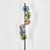Koyoto globe light, floor lamp blue, gold, green, clear, Smoke-coloured, 6-light sources