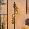 Koyoto globe light, floor lamp blue, gold, green, clear, Smoke-coloured, 6-light sources