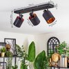 Fallhagen ceiling light, ceiling spotlight black, 3-light sources