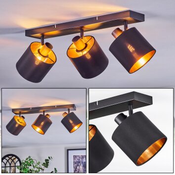 Alsen ceiling light, ceiling spotlight black, 3-light sources