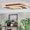 Meron ceiling light LED Wood like finish, black, 1-light source
