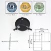 Koyoto ceiling light, globe light blue, gold, green, 3-light sources