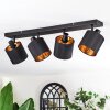 Alsen ceiling light, ceiling spotlight black, 4-light sources