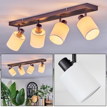 Fallhagen ceiling light, ceiling spotlight black, 4-light sources