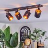 Fallhagen ceiling light, ceiling spotlight black, 4-light sources