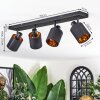 Fallhagen ceiling light, ceiling spotlight black, 4-light sources