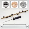 Chehalis ceiling light, globe light gold, black, 8-light sources