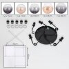 Koyoto hanging light, globe light, pendant light Amber, clear, Smoke-coloured, 5-light sources