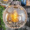 Koyoto hanging light, globe light, pendant light Amber, clear, Smoke-coloured, 5-light sources