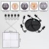 Koyoto hanging light, globe light, pendant light Amber, Smoke-coloured, 5-light sources