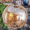 Koyoto hanging light, globe light, pendant light Amber, 5-light sources
