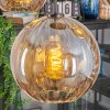 Koyoto hanging light, globe light, pendant light Amber, 5-light sources