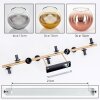 Koyoto ceiling light, globe light gold, black, 10-light sources