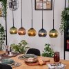 Koyoto hanging light, globe light, pendant light Ecru, black, 5-light sources