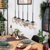 Koyoto hanging light, globe light, pendant light Ecru, black, 5-light sources