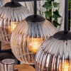 Koyoto hanging light, globe light, pendant light Ecru, black, 5-light sources