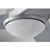 Globo PRIMO fan silver, white, 2-light sources, Remote control