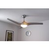 Globo PRIMO fan silver, white, 2-light sources, Remote control