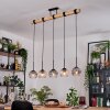 Koyoto hanging light, globe light, pendant light Ecru, black, 5-light sources