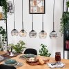 Koyoto hanging light, globe light, pendant light Ecru, black, 5-light sources