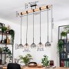 Koyoto hanging light, globe light, pendant light Ecru, black, 5-light sources