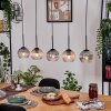 Koyoto hanging light, globe light, pendant light Ecru, black, 5-light sources