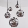 Ripoll hanging light, globe light, pendant light Smoke-coloured, 5-light sources