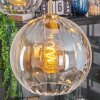 Koyoto hanging light, globe light, pendant light gold, black, 5-light sources