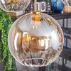 Koyoto hanging light, globe light, pendant light gold, black, 5-light sources