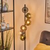 Koyoto globe light, floor lamp blue, gold, green, clear, coppery, 6-light sources