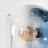 Koyoto globe light, floor lamp blue, gold, green, clear, coppery, 6-light sources
