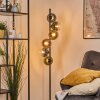 Koyoto globe light, floor lamp blue, gold, green, clear, coppery, 6-light sources