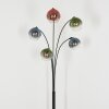 Koyoto globe light, floor lamp blue, green, clear, coppery, 5-light sources