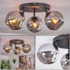 Ripoll ceiling light, globe light Smoke-coloured, 3-light sources