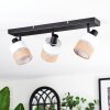 Fallhagen ceiling light, ceiling spotlight black, 3-light sources
