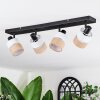 Fallhagen ceiling light, ceiling spotlight black, 4-light sources