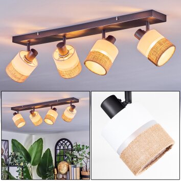 Fallhagen ceiling light, ceiling spotlight black, 4-light sources