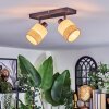 Fallhagen ceiling light, ceiling spotlight black, 2-light sources