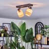 Fallhagen ceiling light, ceiling spotlight black, 2-light sources