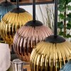 Koyoto hanging light, globe light, pendant light Ecru, black, 5-light sources