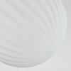 Chehalis ceiling light, globe light 44 cm white, 3-light sources