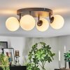 Chehalis ceiling light, globe light white, 4-light sources