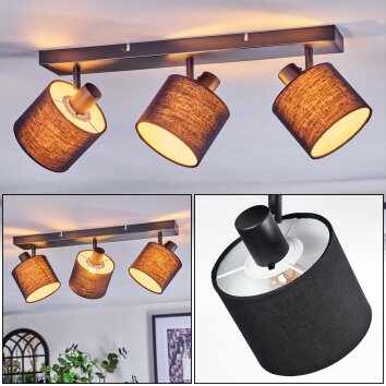 Bassagoda ceiling light, ceiling spotlight black, 3-light sources