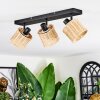 Cavaca ceiling light, ceiling spotlight black, 3-light sources