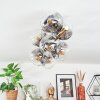 Ripoll ceiling light, globe light gold, black, 8-light sources
